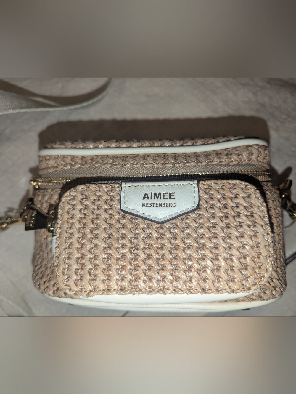 Aimee Kestenberg Picnic Time Raffia Mini Crossbody Bag